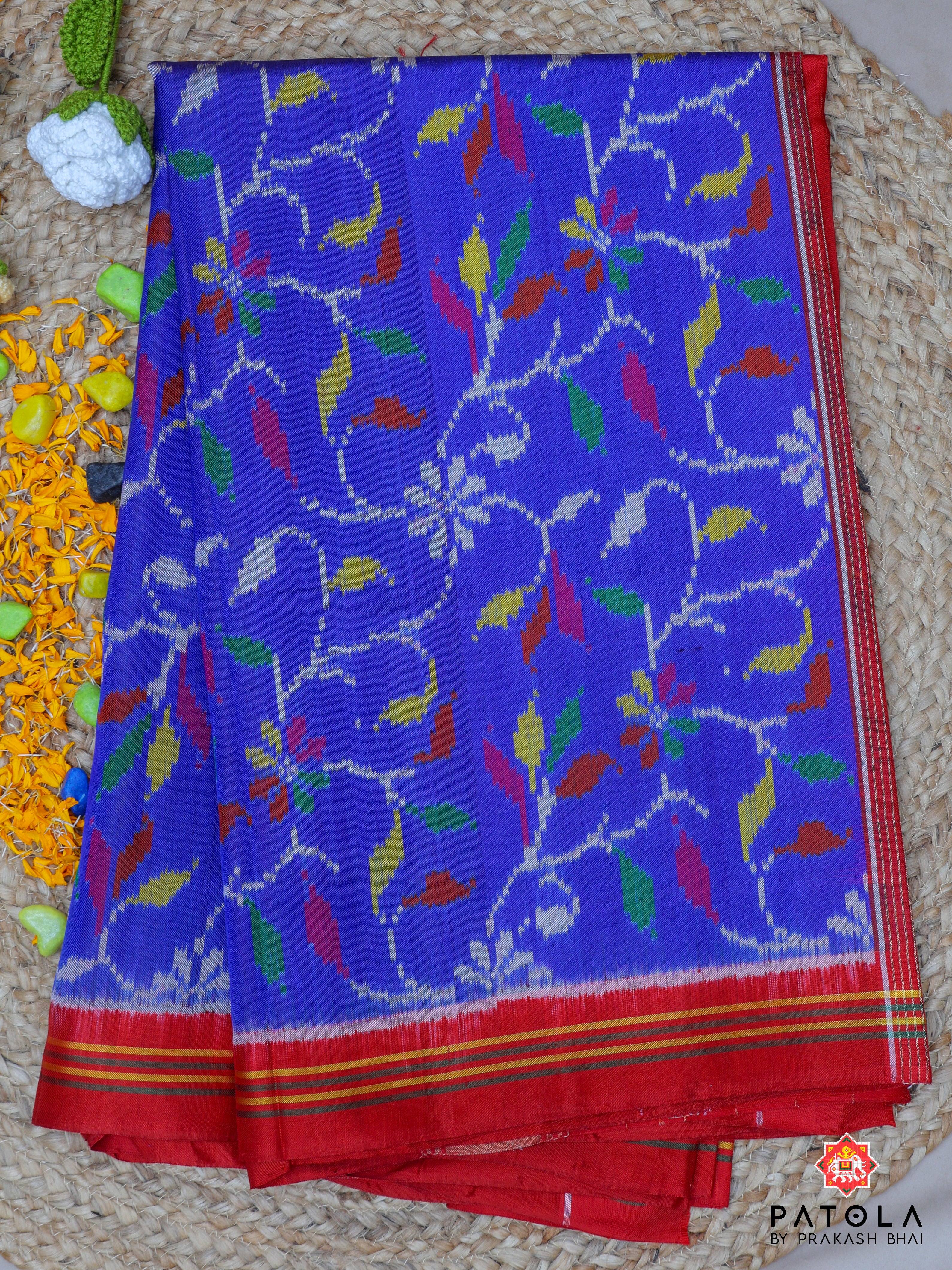 Masterpiece Rangoli Designer Semi Double Ikat Patola Saree